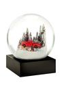 Siyah Kar Küresi Snow Globe Red Truck W/ Dog
