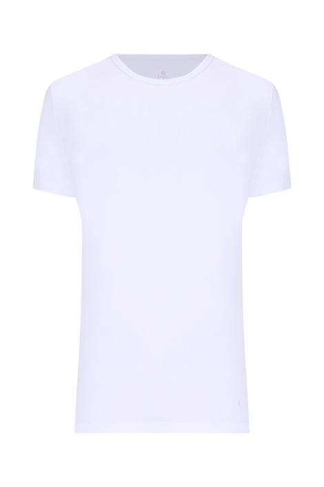 Beyaz Vakko O Yaka Beyaz İç Giyim T-Shirt - Vakko